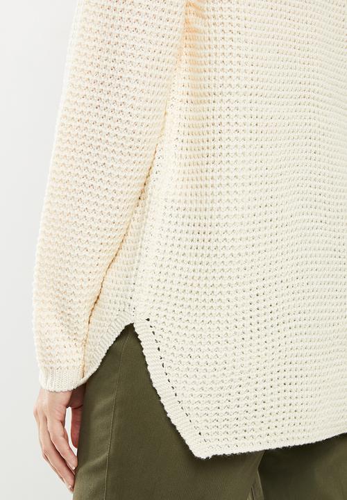 Vero Moda - Leanna o-neck blouse - cream