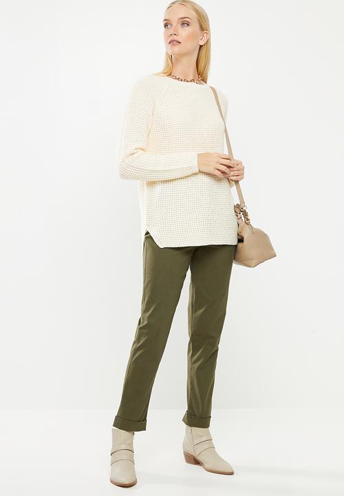 Vero Moda - Leanna o-neck blouse - cream