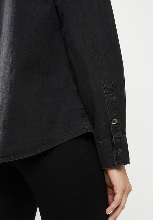 Cotton On - Denim shirt - washed black