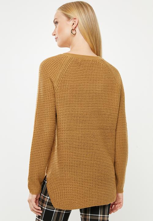 Vero Moda - Leanna o-neck blouse - tan