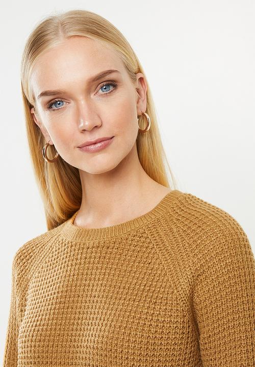 Vero Moda - Leanna o-neck blouse - tan