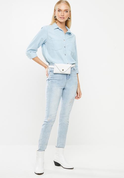 Cotton On - Denim shirt - washed light blue