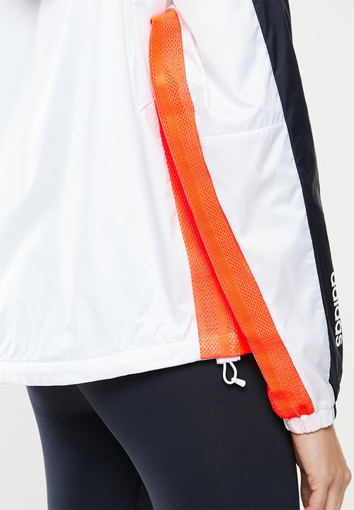 adidas Performance - W.n.d hoodie - white & navy