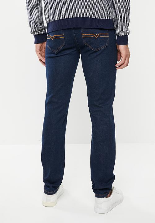 POLO - Chuck tapered leg raw denim - blue