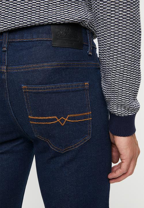 POLO - Chuck tapered leg raw denim - blue