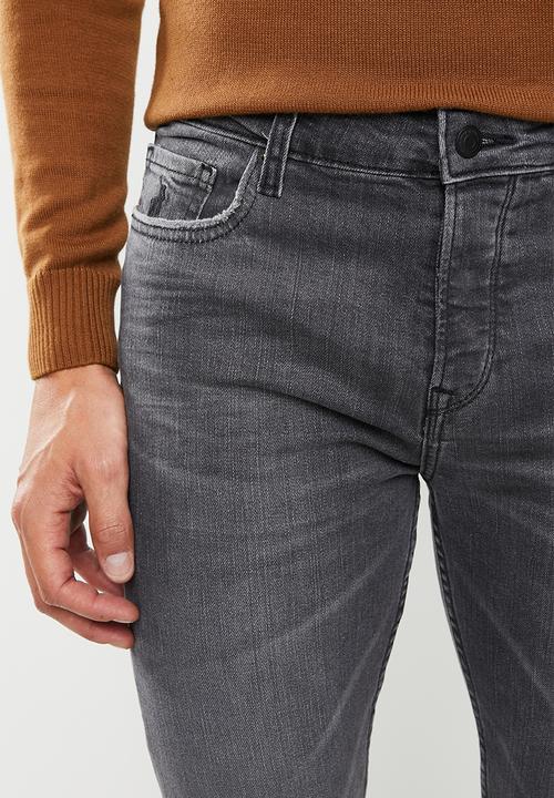 POLO - Andre tapered leg denim - charcoal