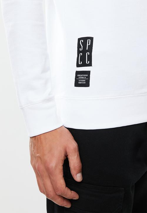 S.P.C.C - Veattie signature crew neck sweat - white