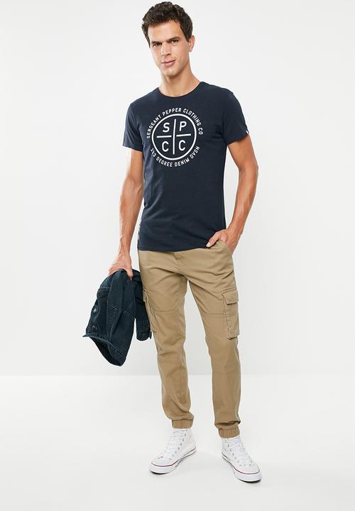 S.P.C.C - Breton straight hem tee - navy