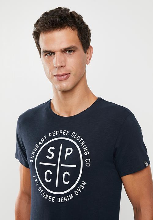 S.P.C.C - Breton straight hem tee - navy