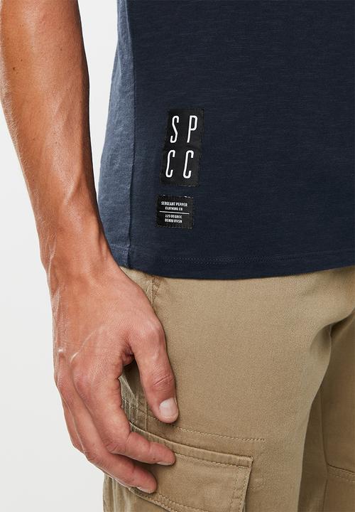 S.P.C.C - Breton straight hem tee - navy