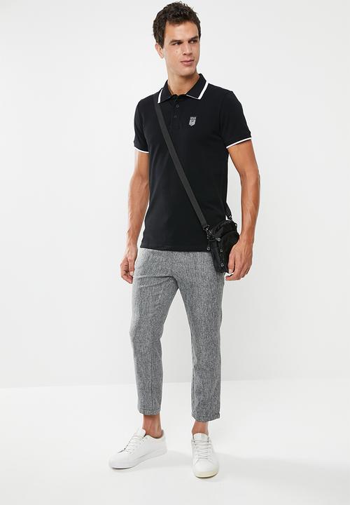S.P.C.C - Braddock pique golfer - black