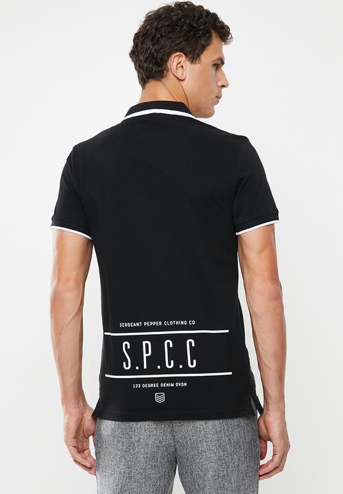 S.P.C.C - Braddock pique golfer - black