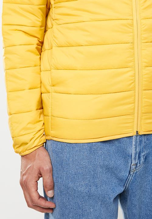 Jack & Jones - Eric hooded puffer - yellow