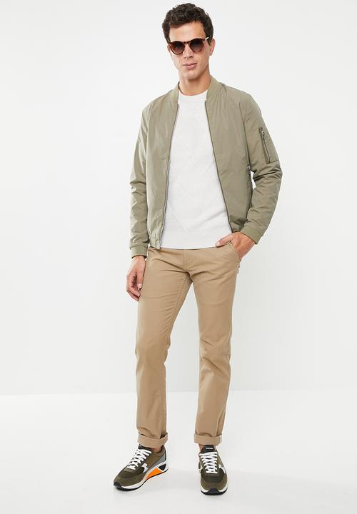 Brave Soul - Bernsen knitwear crew - neutral