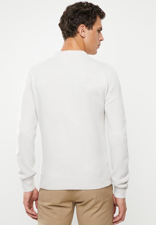 Brave Soul - Bernsen knitwear crew - neutral