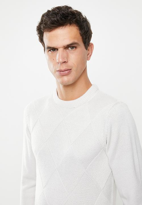 Brave Soul - Bernsen knitwear crew - neutral