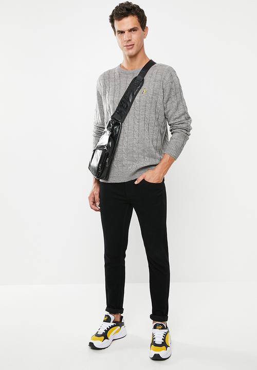 Brave Soul - Maois crew knit - grey