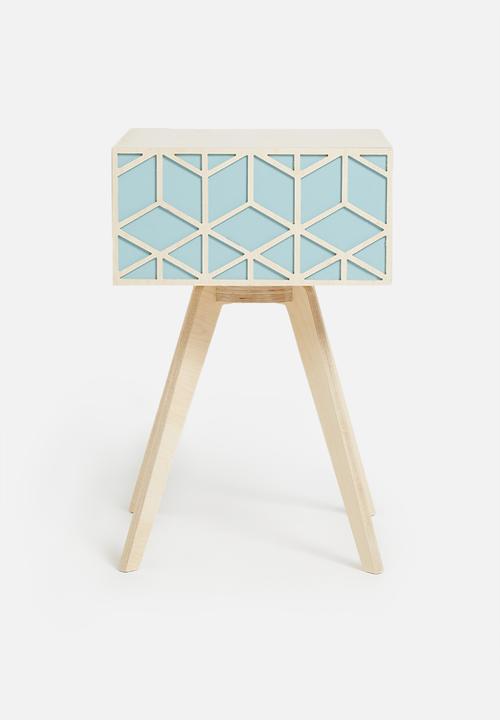 Native Decor - Hexa pedestal - duck egg
