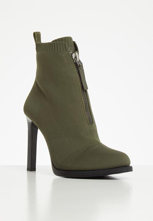 G-STAR - Strett heel boot - green 