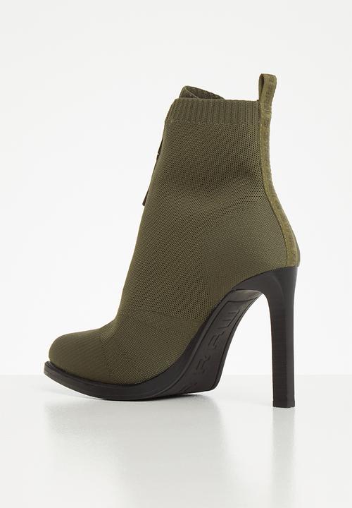 G-STAR - Strett heel boot - green 