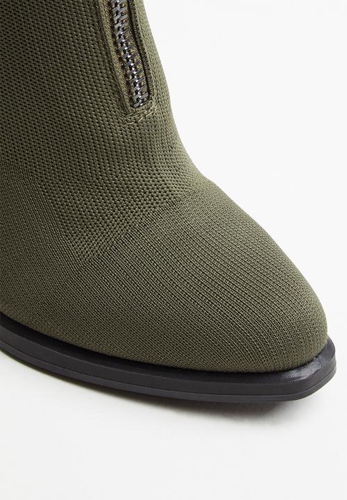 G-STAR - Strett heel boot - green 