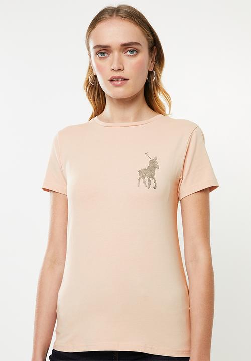 POLO - Briana short sleeve stretch tee - blush