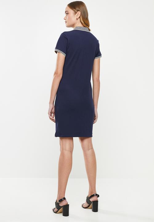 POLO - Leaha short sleeve golfer dress - navy