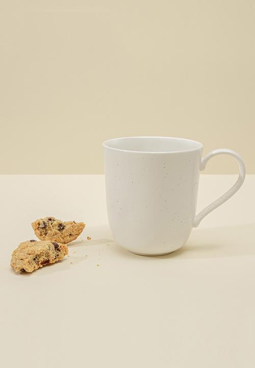 Humble & Mash - Matte speckle mug - white