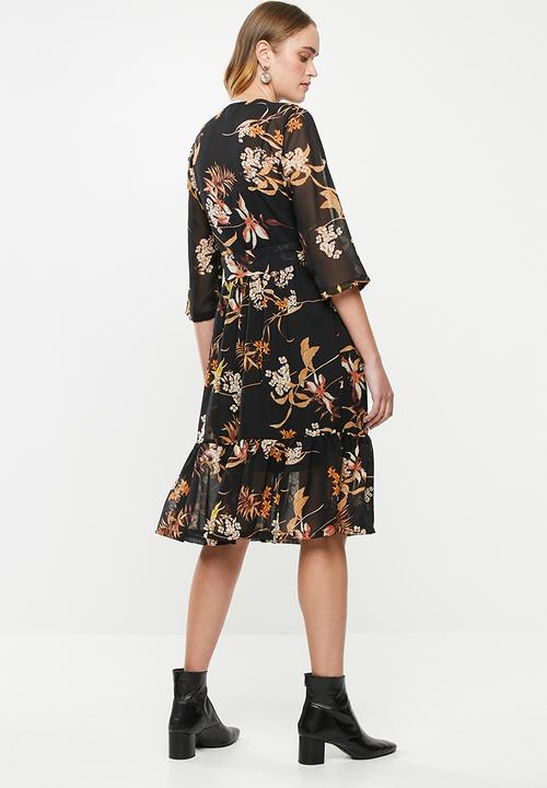Jacqueline de Yong - Emillia short sleeve shirt dress - multi