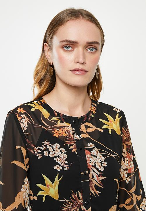 Jacqueline de Yong - Emillia short sleeve shirt dress - multi