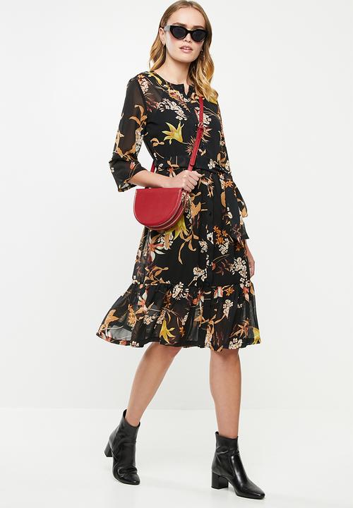 Jacqueline de Yong - Emillia short sleeve shirt dress - multi