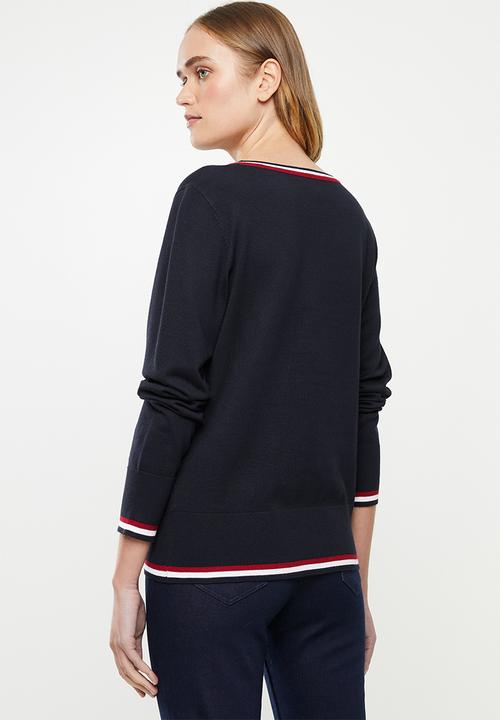 POLO - Emily twin set cardigan - navy