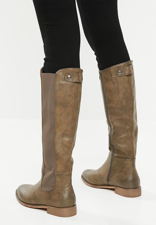 Miss Black - Route boot - grey