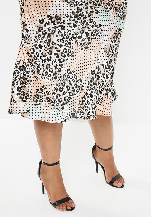 Glamorous - Plus leopard midi skirt - multi