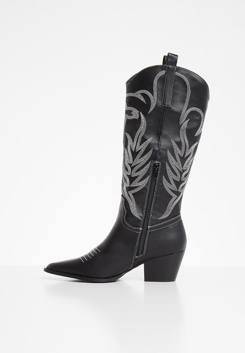 Public Desire - Rodeo western boot - black