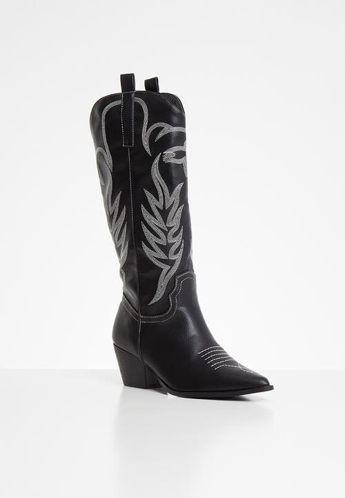 Public Desire - Rodeo western boot - black