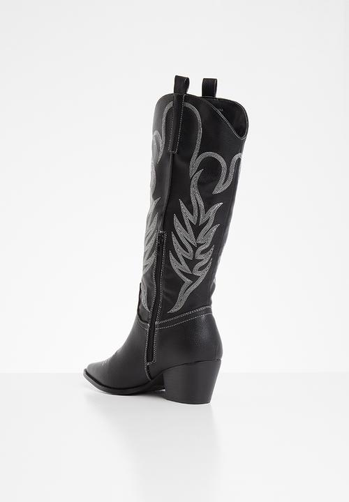 Public Desire - Rodeo western boot - black