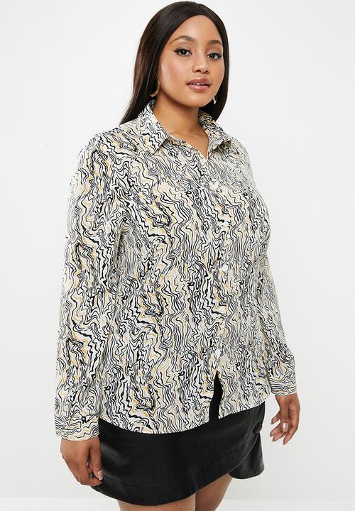 Glamorous - Plus abstract blouse - multi