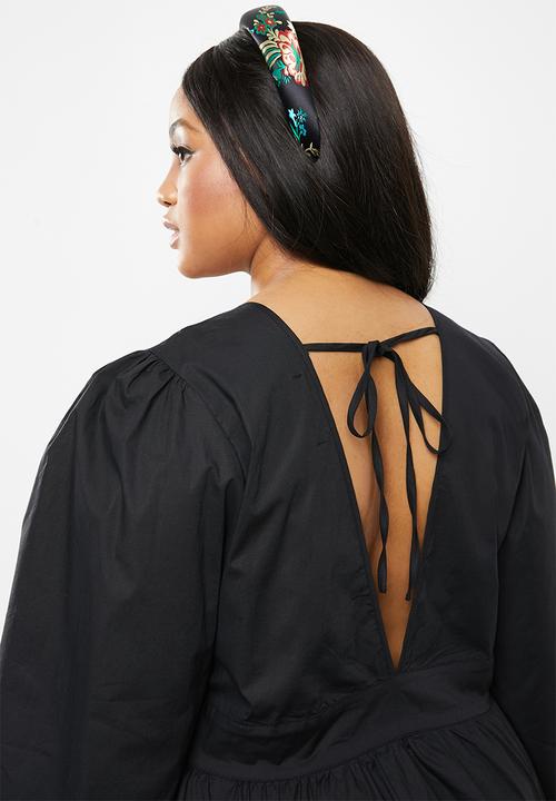 Glamorous - Plus v-neck blouse - black