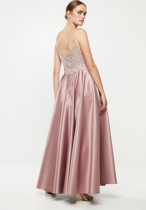 MILLA - Satin maxi dress - lilac