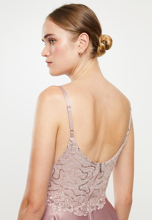 MILLA - Satin maxi dress - lilac