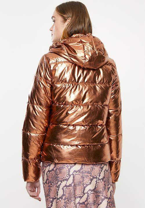 ONLY - Ella metallic jacket - copper