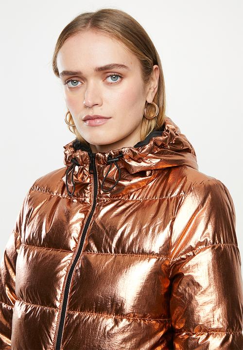 ONLY - Ella metallic jacket - copper