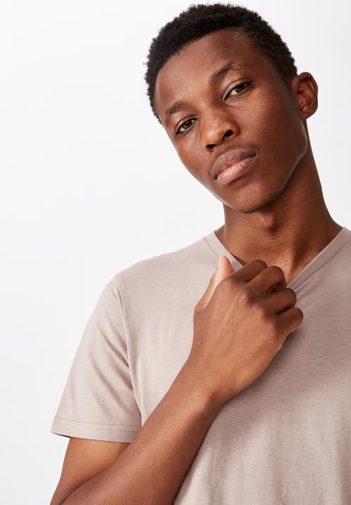 Cotton On - Essential longline curved hem - brown 