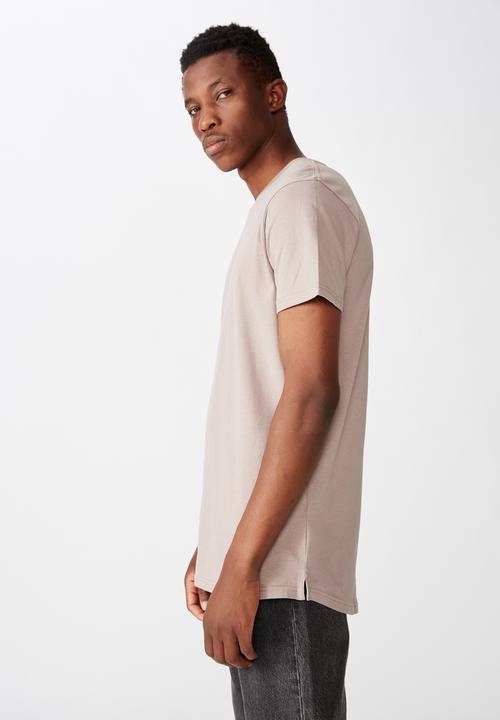 Cotton On - Essential longline curved hem - brown 