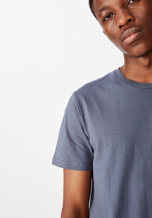 Cotton On - Essential longline curved hem - blue 