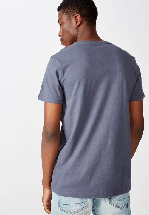 Cotton On - Essential vee neck  - dusty denim