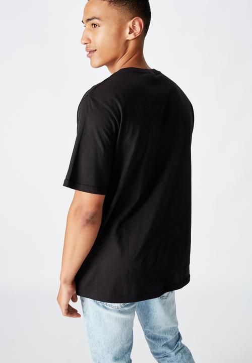 Cotton On - Smile :) Tbar text T-shirt - black