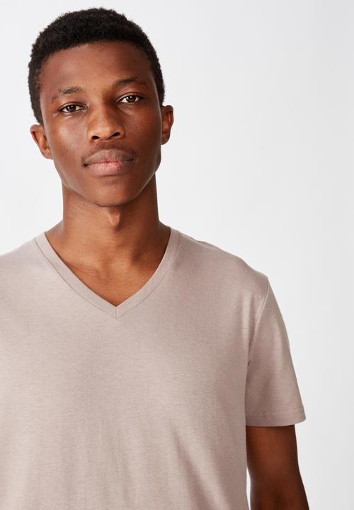 Cotton On - Essential vee neck  - dusk