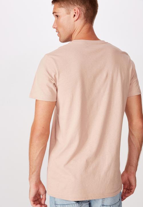 Cotton On - Essential vee neck  - dirty pink